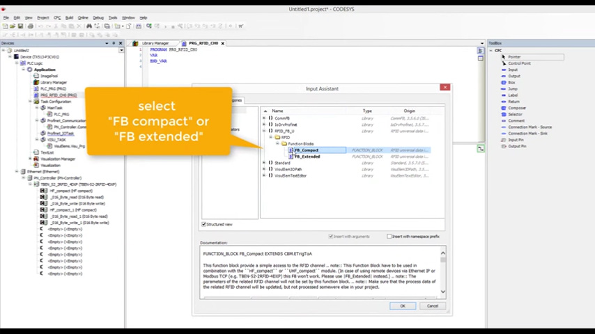 TBEN-S/L-RFID: How to program the U interface function block in Codesys 3 – part 2/3 